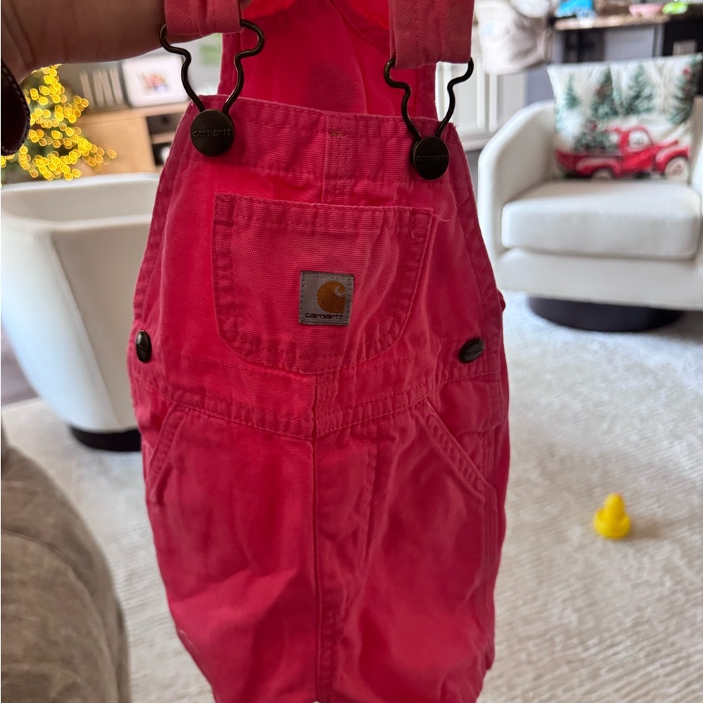 Carhartt Vivid Pink Bib Overalls